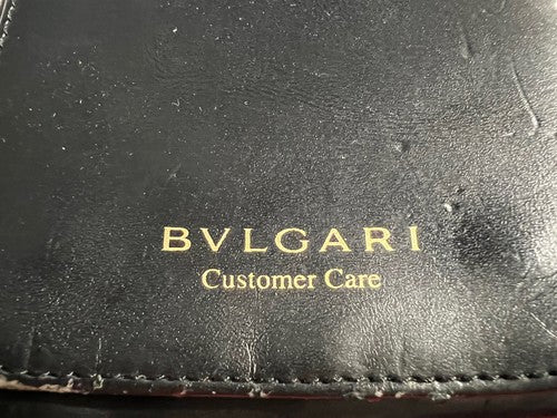 🔴 BULGARI box scatola orologio pelle cofanetto custodia cuscino assistenza