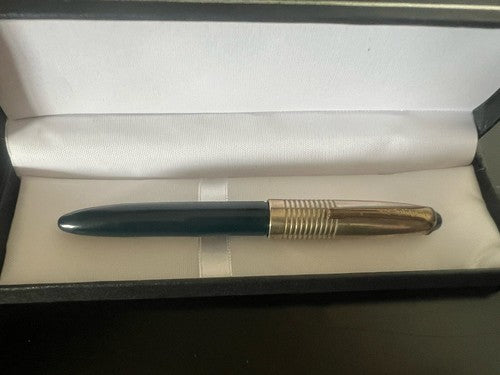 Liberty Stylo-Plume Stylo à Plume Levier Bleu Capuche Métal Écrit Vintage 1930