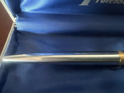 Aurora Pen Sphere A Scattol Chrome Marking With Pencil Case Vintage 