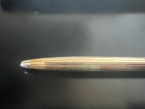 🔴 CIESSE penna sfera cromata con sigillo ed astuccio scrive VINTAGE