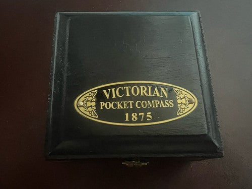 🔴 Großer englischer Navigationskompass aus Messing im viktorianischen Stil 