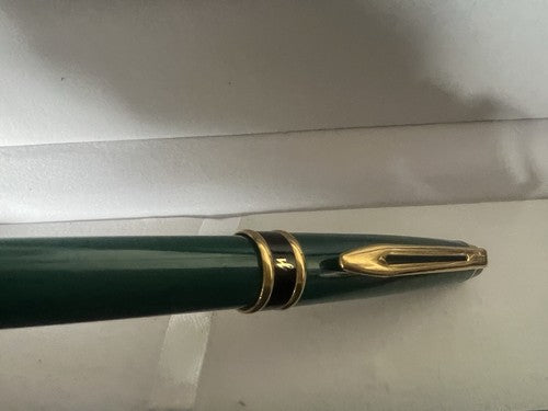 🔴 WATERMAN penna sfera resina verde smeraldo Emisphere francese scrive