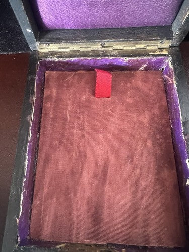 GINEVRA Boîtier Boîte Montre Poche Coffret Trousse Bois Vintage