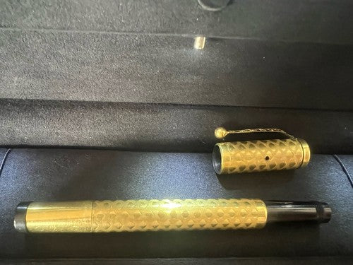 UHLMANN'S Eternal Stylo-Plume Stylo à Plume Rétractable Plaqué Or Marche Vieux