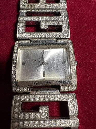🔴 GUESS women's watch with quartz jewel bracelet with rhinestones 