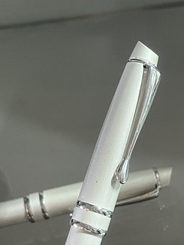 Mercedes Stylo-Plume Sphère + Crayon Mécanique Laque Argent de Collection