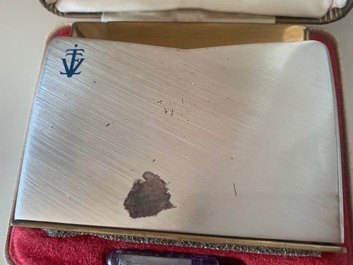 🔴 CONSUL CROWN accendino a gas con astuccio ed istruzioni FUNZIONANTE vintage