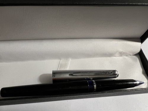 Pelikan Stylo-Plume Stylo à Plume Noire Chrome A Cartouche Écrit Vintage
