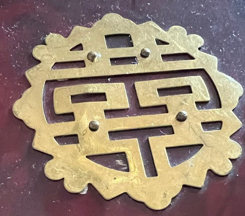 Boîte à Bijoux Chinoise Bois Plume Coffret Trésor Trousse Vintage 15