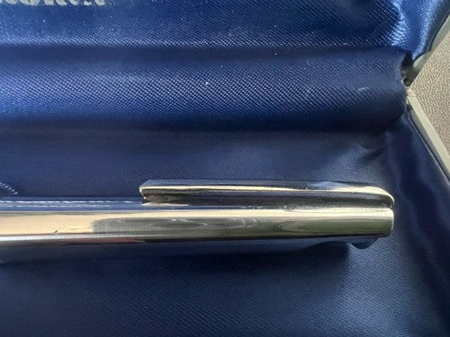 Aurora Stylo-Plume Sphère Automatique Chrome Écrit Avec Trousse Nouvelle Rétro