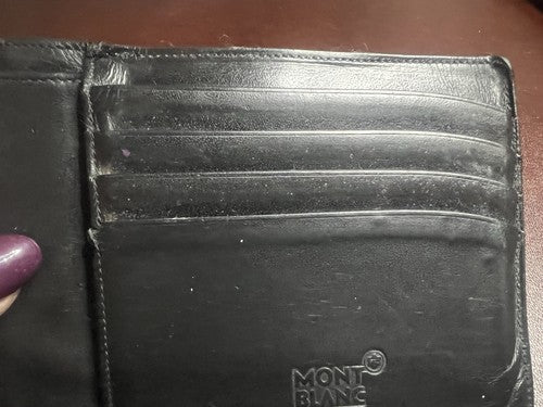 🔴 MONTBLANC portafoglio uomo porta carte credito banconote documento astuccio