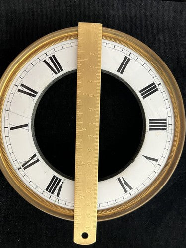 🔴 QUADRANTE orologio pendolo muro parete smalto numeri romani ottone perni