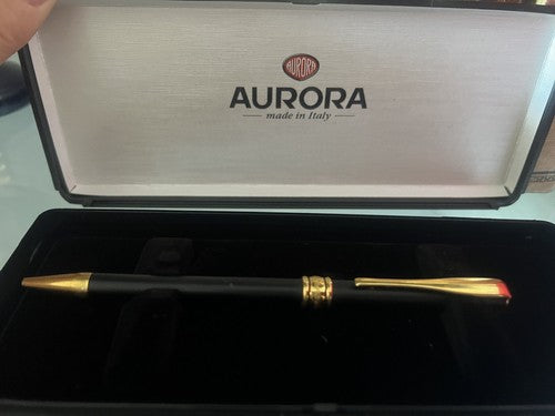 Aurora Pen Sphere Magellan Black Gold Marking Perfectly And