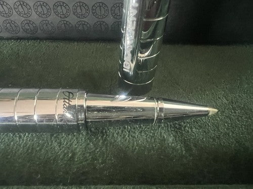 Ottaviani Stylo-Plume Sphère Roller Métal Chrome Nouvelle Trousse Et Garantie 
