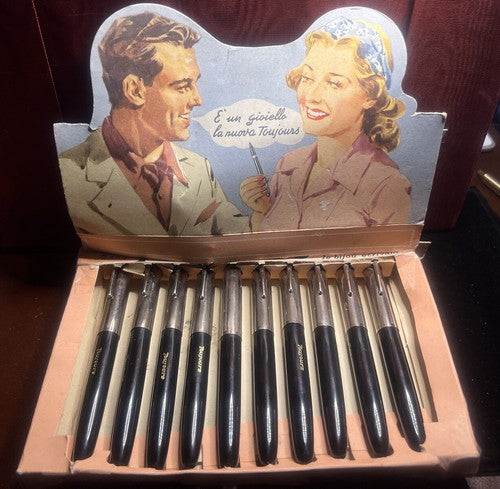 Toujours Pens Fountain A Piston/Unused Stock 10 Pens Vintage 1950 