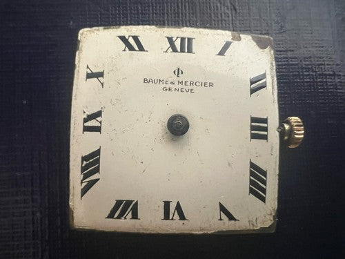 🔴 BAUME & MERCIER orologio movimento BM150 quadrante, corona ricambi vintage