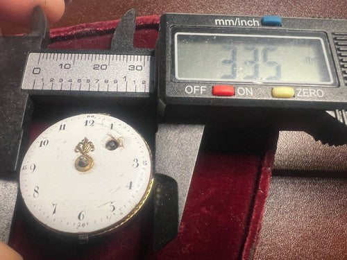 Bewegung GIRARD DE MONT ROUGE Französische Antike Taschenuhr Verga 1770 