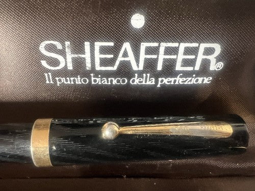 🔴 SHEAFFER penna stilografica No Nonsense nera a cartuccia pennino M vintage