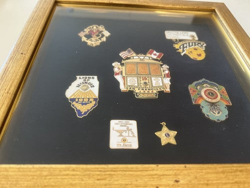 Lions Club USA Saint Francisco Philadelphia de la Broche Vernis Vintage