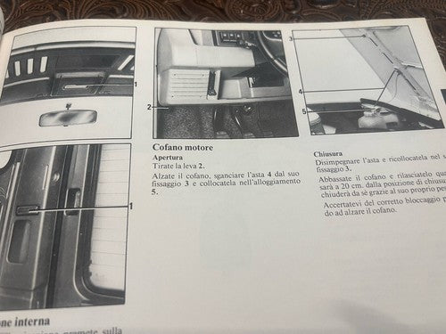 Renault Express Booklet Car Use and Maintenance Italian Original Vintage