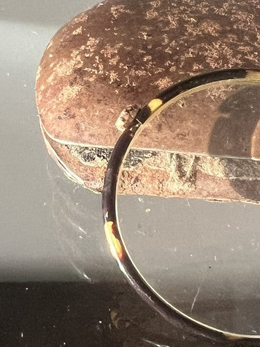 🔴 OCCHIALI teatrali di scena con custodia in metallo inizi 900 vintage