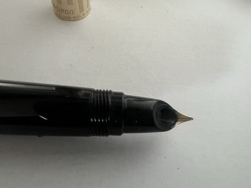 Pelikan Stylo-Plume Stylo à Plume P1 Noire Capuche Laminé Or Vintage '59