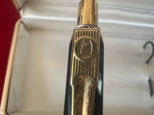 Ballograf Pen Sphere Classic Black Button Snap Gold 4 