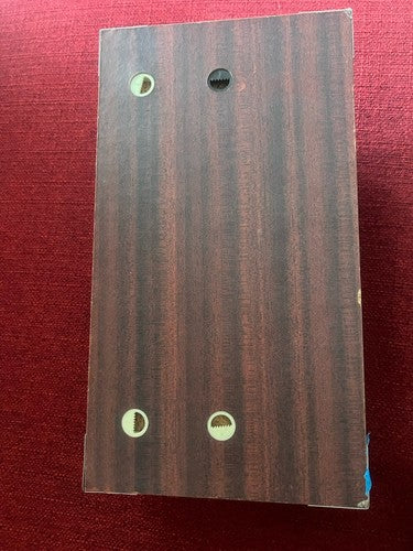 🔴 VEGLIA Wanduhr-Barometer aus Holz und Messing mit Bullauge 