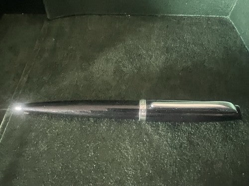 Aurora Stylo-Plume Sphère Style Noire Avec Profils Chrome Écrit 