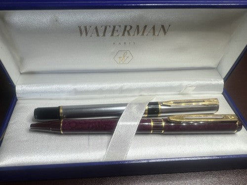 Waterman Stylo-Plume Stylo à Plume Laureat Chrome M und Sphère Rouge Write 