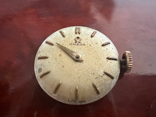 🔴 OMEGA Movimento orologio donna CORONA manuale da revisionare parti vintage