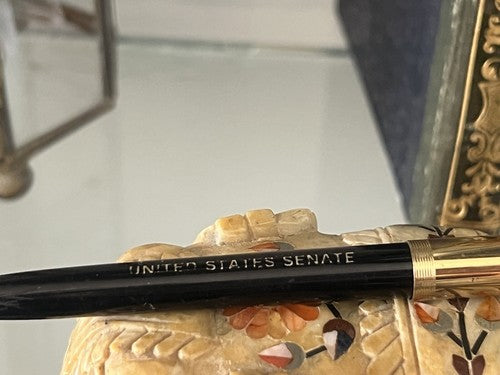 🔴 FISHER USA gold plated ballpoint pen UNITED STATES SENATE vintage RARE 
