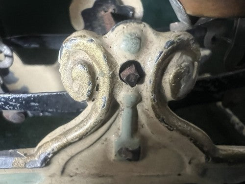 🔴 BILANCIA bilancino espositivo miniatura ghisa e smalti ULTRA RARA antica