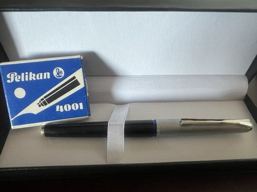 Pelikan Stylo-Plume Stylo à Plume 21 Silvexa Or 14 KT A Cartouche Vintage