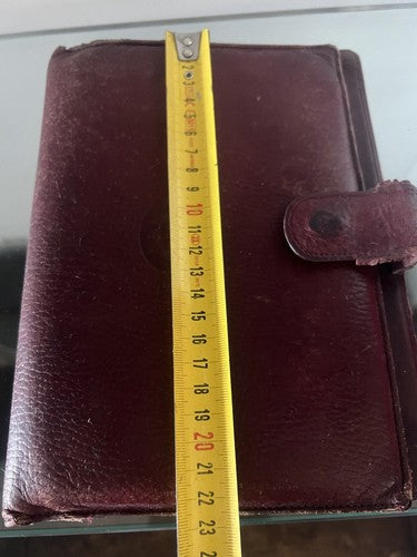 Cartier Amène Agenda Monogrammè Porte-Documents Cuir Bordeaux Vintage