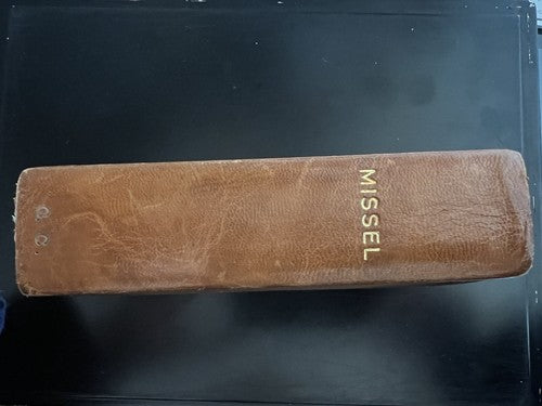 Book Missel Vesperal Romain Leather Flower With Case Lefebure Vintage 47