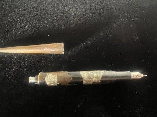 🔴 Penna stilografica MIMETICA MILITARE stiloforo scrivania scrive vintage