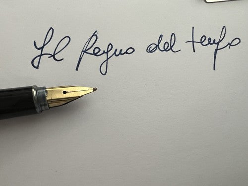 Aurora Stylo-Plume Stylo à Plume Argent 925 Marco Polo Plaqué Or M Et Sphère 