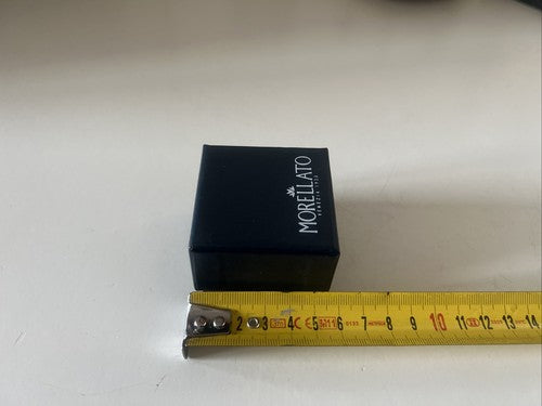 🔴 MORELLATO scatola gioielli: anello gemelli ciondolo pendente blu con nastrino