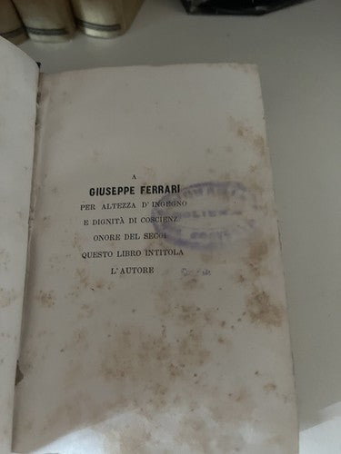 🔴 Books HISTORY OF ITALY Luigi Anelli from 1814 1867 2 volumes old cover 