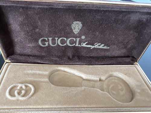 Gucci Boîte Porte-Clé Marron Interne Douceur Comme Photo Vintage 1980
