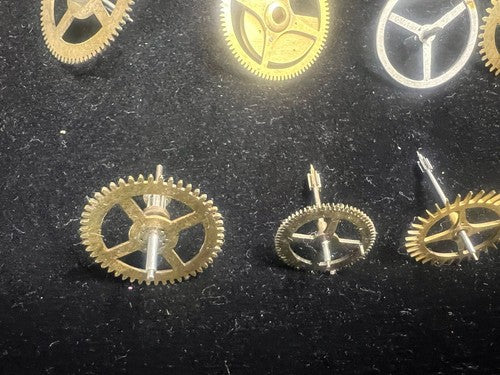 🔴 RUOTA OROLOGIO ingranaggio movimento pignoni a pendolo tavolo lotto 23 pezzi
