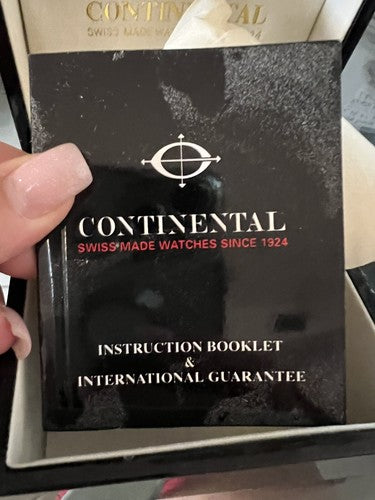 🔴 CONTINENTAL Uhrenbox aus Holz, Etui, Broschüre und Garantie