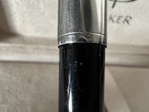 🔴 PARKER 51 matita meccanica gioiello nero cromato affusolato matita vintage