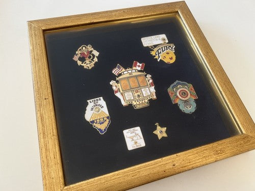 Lions Club USA Saint Francisco Philadelphia de la Broche Vernis Vintage