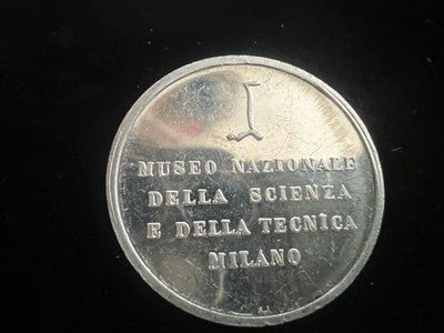 Medal Leonardo da Vinci And Anniversary Jubilee Mariano Stock 2