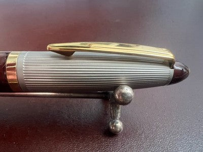 🔴 OSAMA Mini-Kugelschreiber für Tagebücher, Lack und Gold, schreibt im Vintage-Stil 