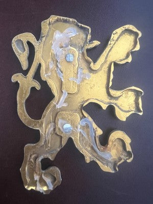 🔴 PEUGEOT stemma auto emblema fregio targhetta ferro vintage
