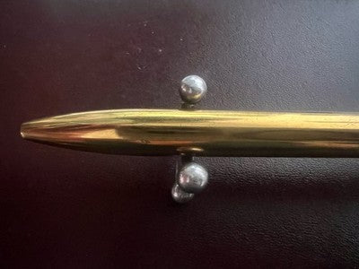 🔴 NORMAN G penna sfera metallo massiccio a scatto rara USA vintage
