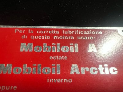 Plaque Voiture Mobil pour Lubrification Moteur Vitesse Huile Tôle Vintage